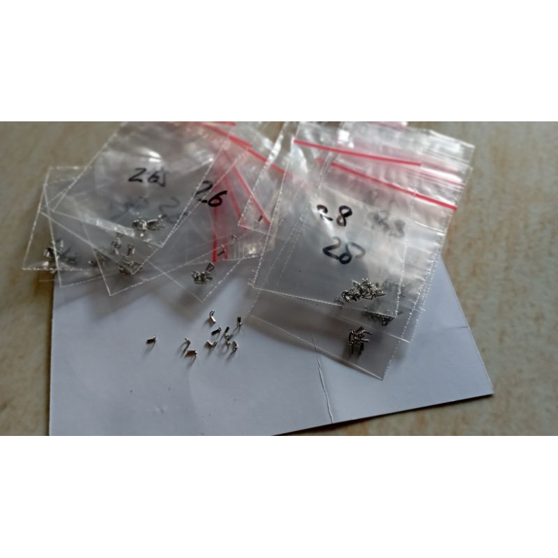 ring kolong tegek , bahan neklin anti karat ,ring tegek custom ,kolong tegek isi 10pcs