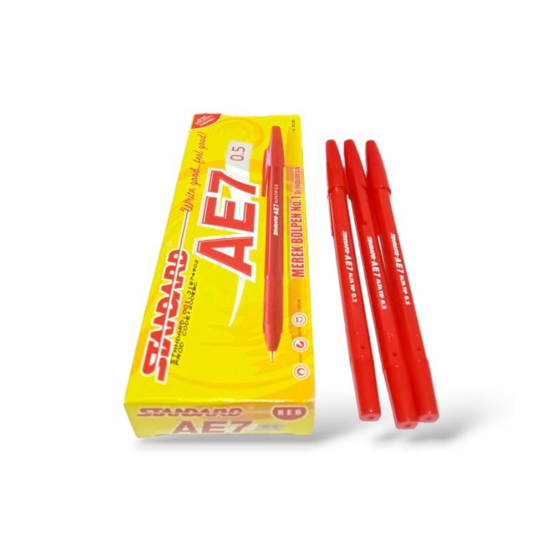 

PULPEN STANDARD AE7 MERAH 0,5mm