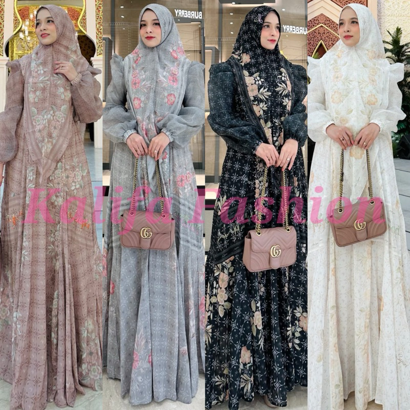 ARUMI SERIES BY ALYA SYARI / GAMIS SET SYARI / GAMIS PESTA MEWAH / DRESS MUSLIMAH / BAJU SYARI BRAND