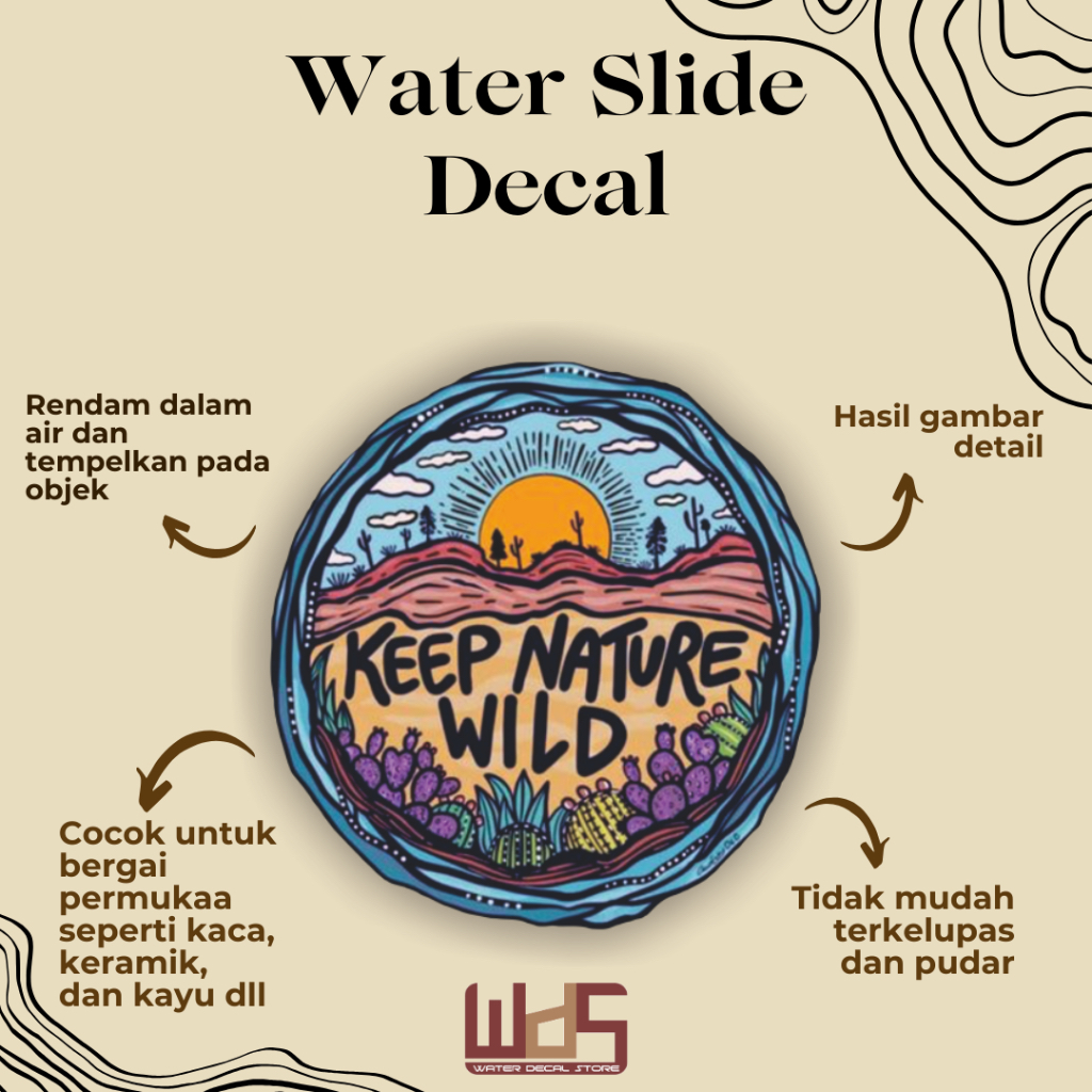 

WATER SLIDE DECAL QUOTES / DECAL AIR / STIKER AIR / MERCHANDISE