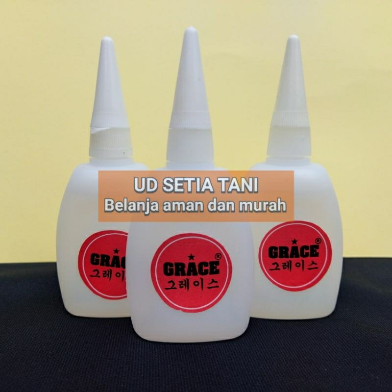 

[COD]Lem Korea Bening Grace Adhesive Cyanoacrylate Jumbo[1botol 45gr]