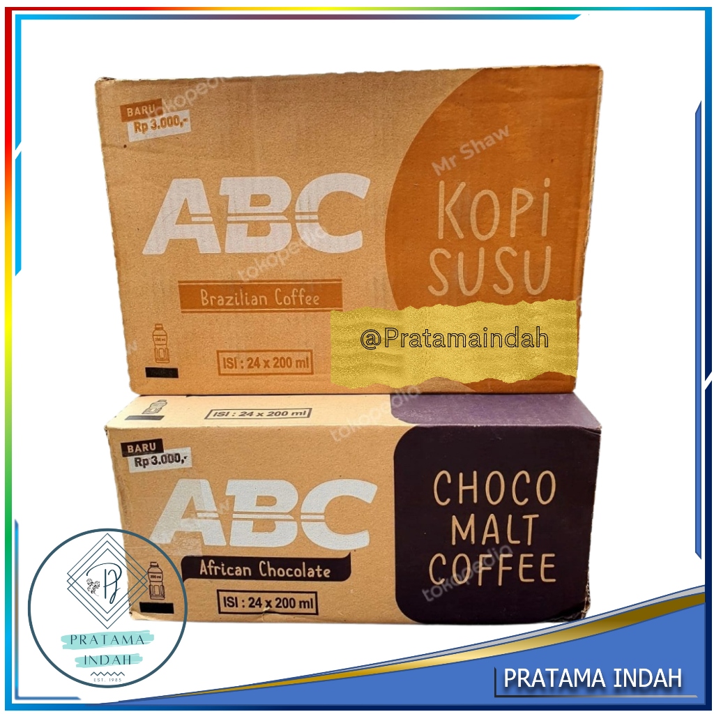 

KOPI SUSU ABC AFRICAN COFFEE MILK BOTOL PET - 200 ml (1 KARDUS)