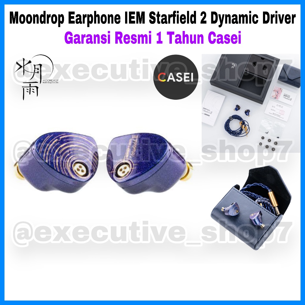 Moondrop Earphone IEM Starfield 2 Dynamic Driver - Garansi Resmi 1 Tahun CASEI