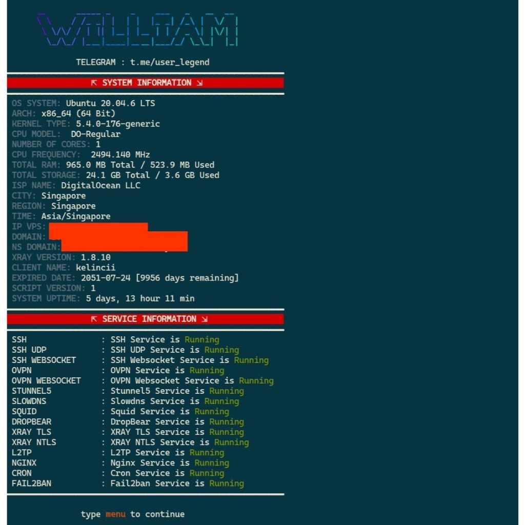 Install Script Tunnelling Premium VPS VPN Server lifetime | Support Multi-Custom Path-SSH-SLDNS-OVPN