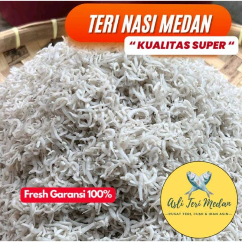 

Ikan Teri Toge Medan asli premium berat 1kg ukuran kecil