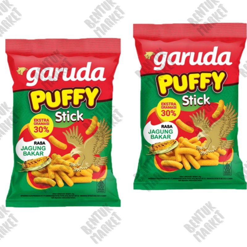 

GARUDA Puffy Stick Snack Jagung Bakar 45gr / Cemilan Instan/ Snack Murah