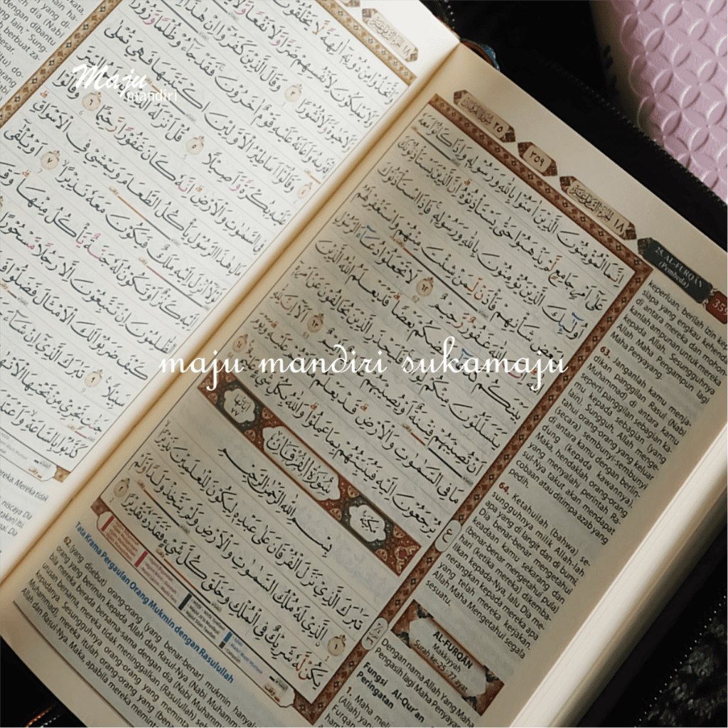 H3T Mushaf Alfatih Alquran Marwah Al Quran Tajwid dan Terjemahan A6 Lengkap dengan Doa dan Dzikir