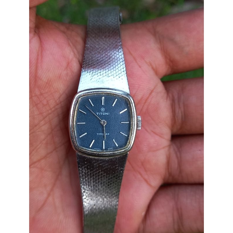 Titoni Titoflex Ladies Hand Winding Wristwatch Very Rare Vintage
