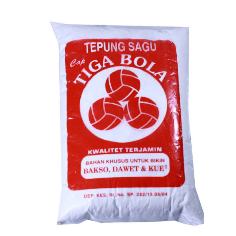 

TEPUNG SAGU CAP TIGA BOLA 250g ISI 3PCS COCOK UNTUK MEMBUAT BAKSO DAN DAWET