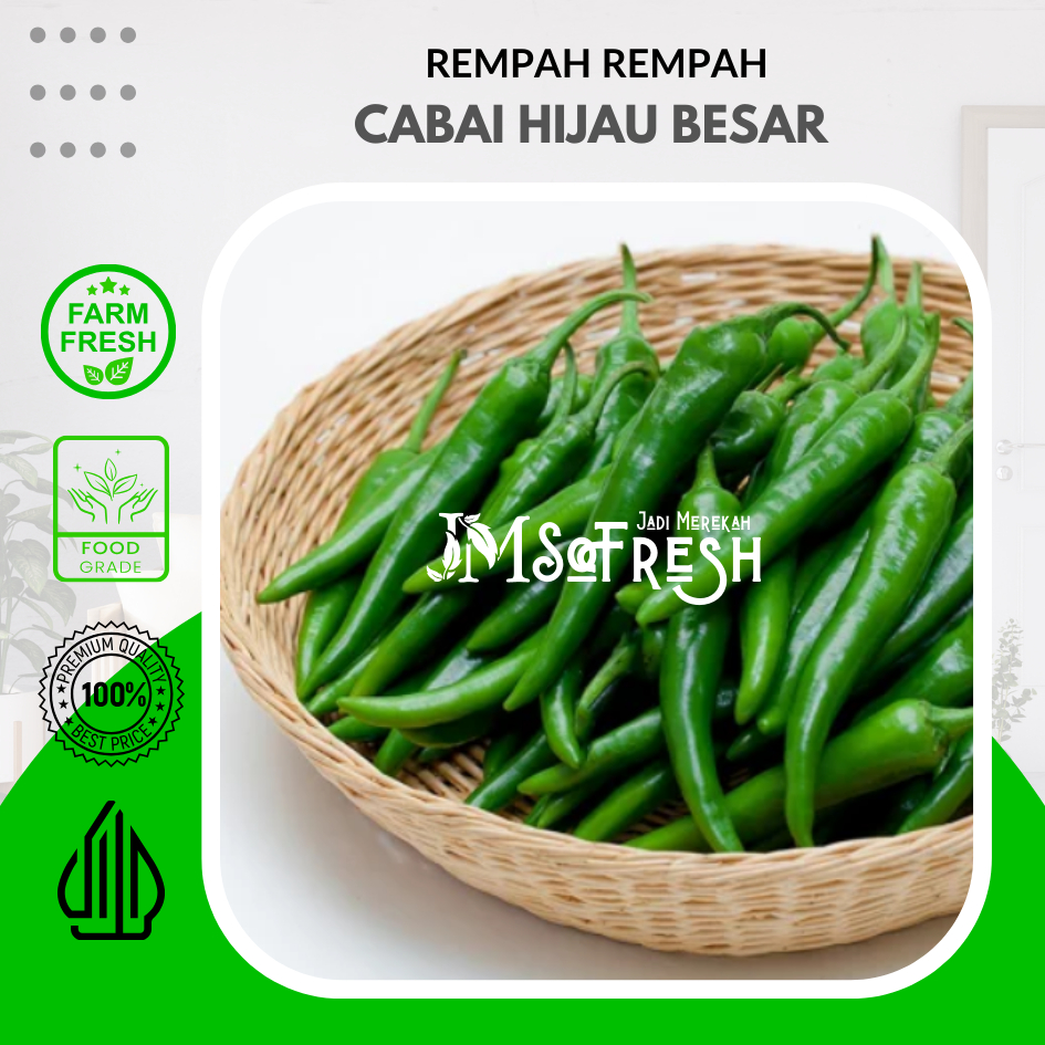 

[JM_SoFresh] Cabai Hijau Besar Segar dan Fresh