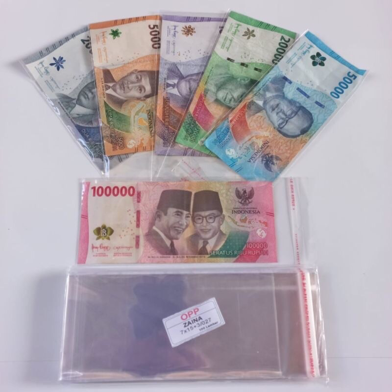 

Plastik buket uang opp 7x15 cm isi 100 pcs