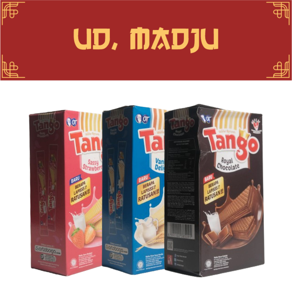 

tango wafer 5 gram 3 varian rasa kemasan box