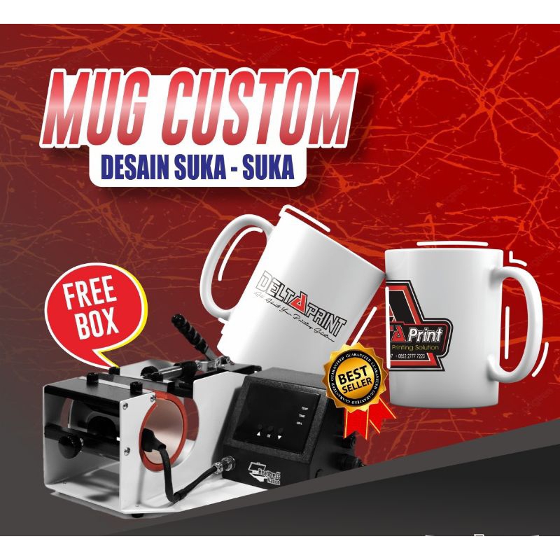 Mug Gelas Custom Satuan