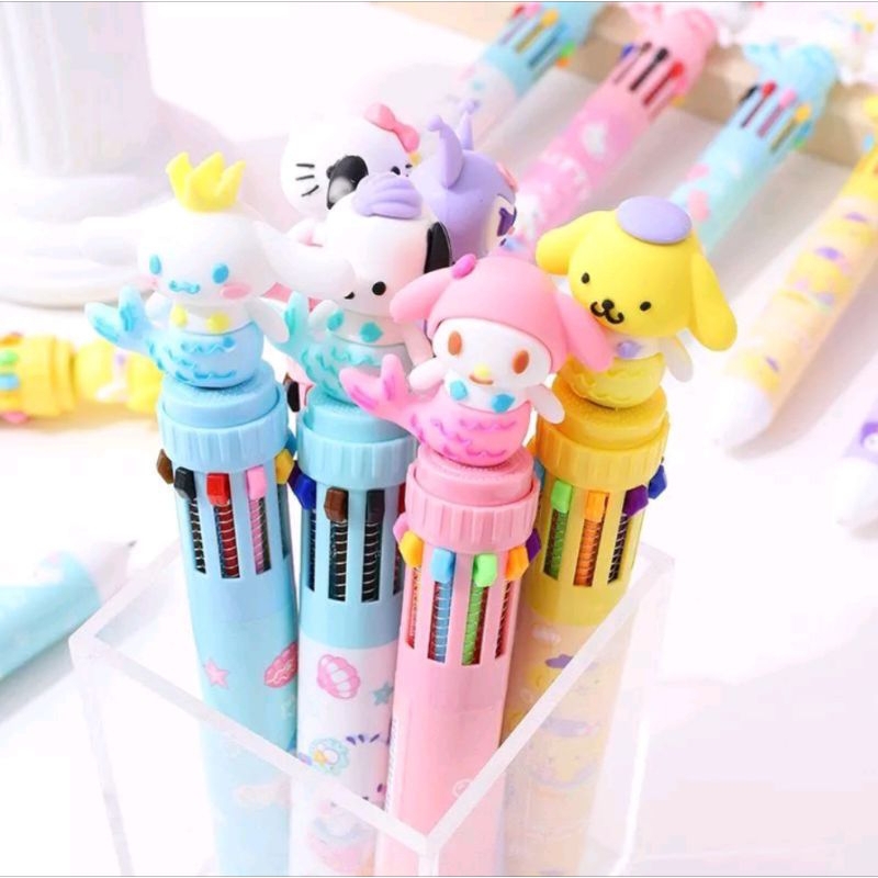 

Pen Pulpen 10 Warna Motif Sanrio Mermaid / Bulpen Lucu Karakter Sanrio 10 Warna Kuromi