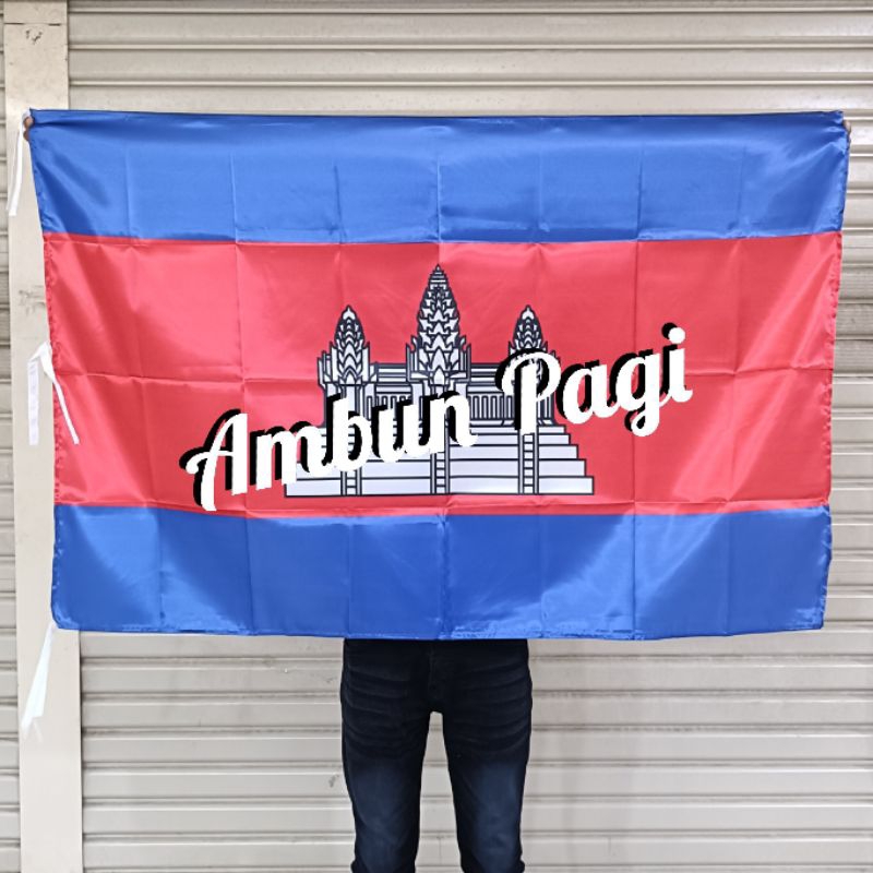 

best seller bendera negara KAMBOJA uk. 90cm x 135cm