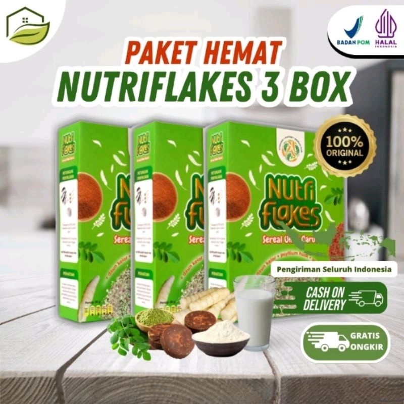 

Nutriflakes 3 Box - Original Minuman Umbi Garut Untuk Diet Diabetes Maag Akut Perbaiki Sistem Pencernaan & Terapi Asam Lambung Magh Kontrol Kolesterol