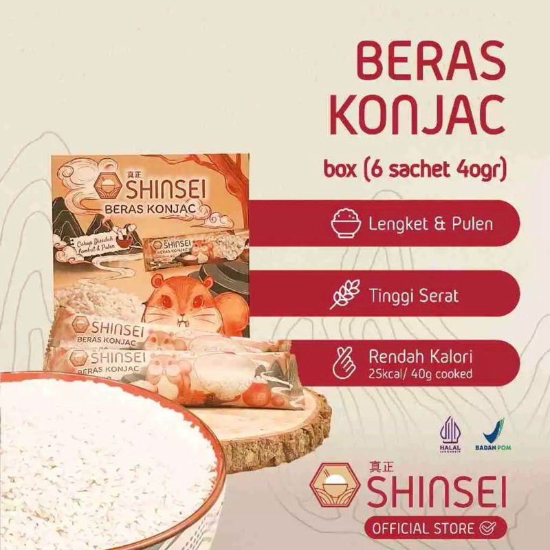 

Shinsei Konjac Rice 6 Sachet 240Gr