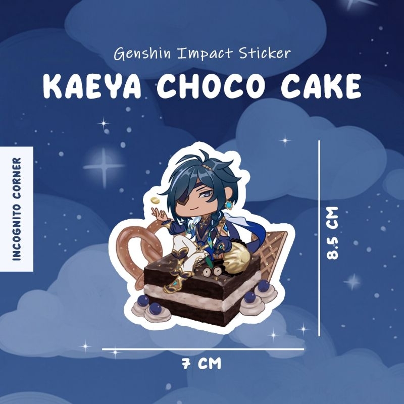 

Kaeya Genshin Impact Unofficial Sticker_Kaeya Choco Cake