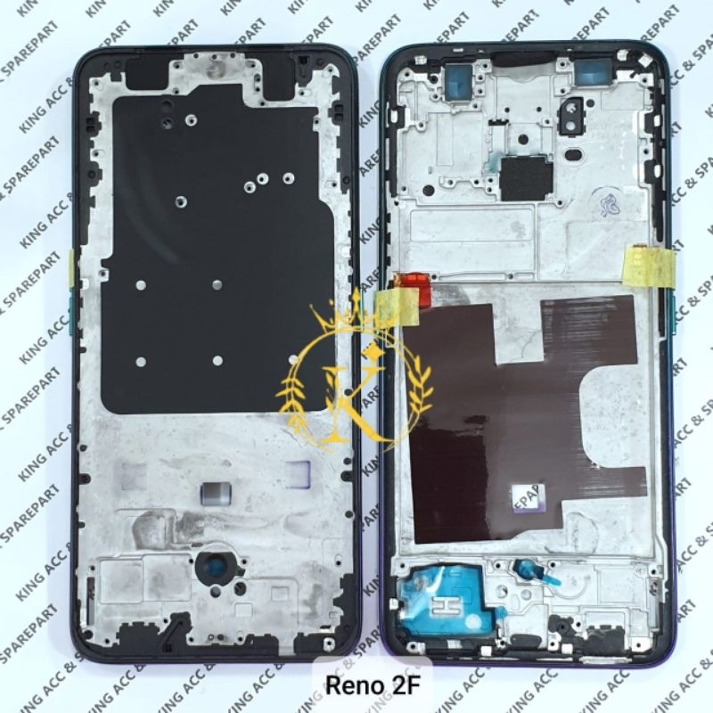 FRAME DUDUKAN LCD TULANG TENGAH OPPO RENO 2F / RENO 2Z BEZZEL