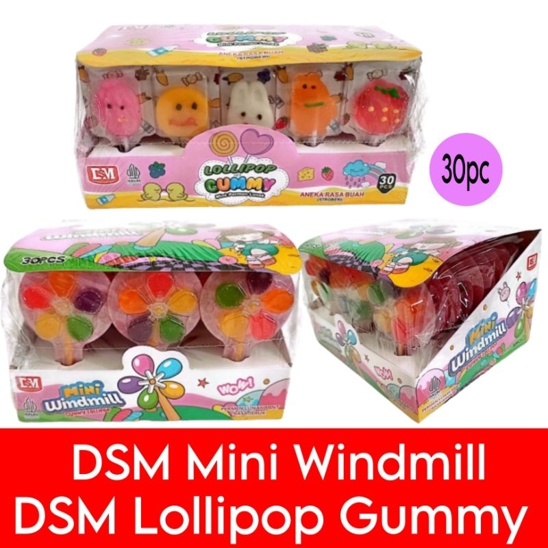 

Permen Windmill permen kincir Gummy lollipop isi 30pc