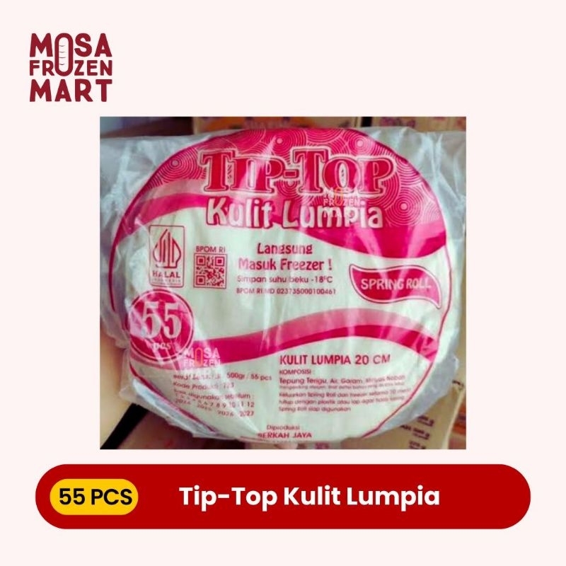 

TIP-TOP Kulit Lumpia isi 55pcs | Kulit Lumpia Bulat