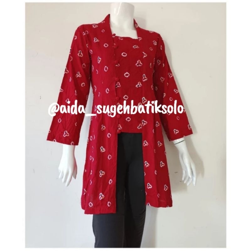 Kebaya Kutubaru Jumputan Ori Premium Kebaya Kondangan Kebaya Wisuda Hijab Batik Modern Tunik Kebaya 