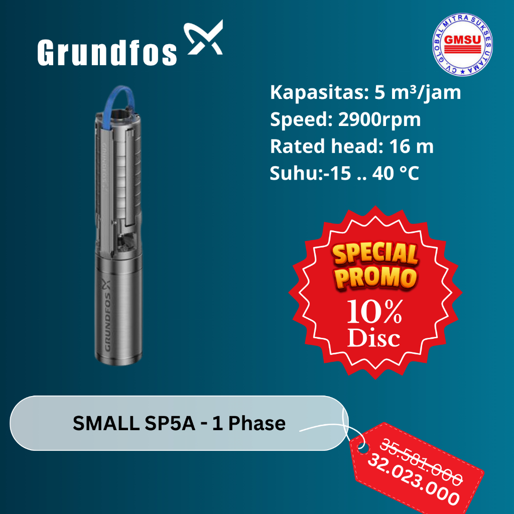 Pompa Grundfos Small SP5A - 1 Phase