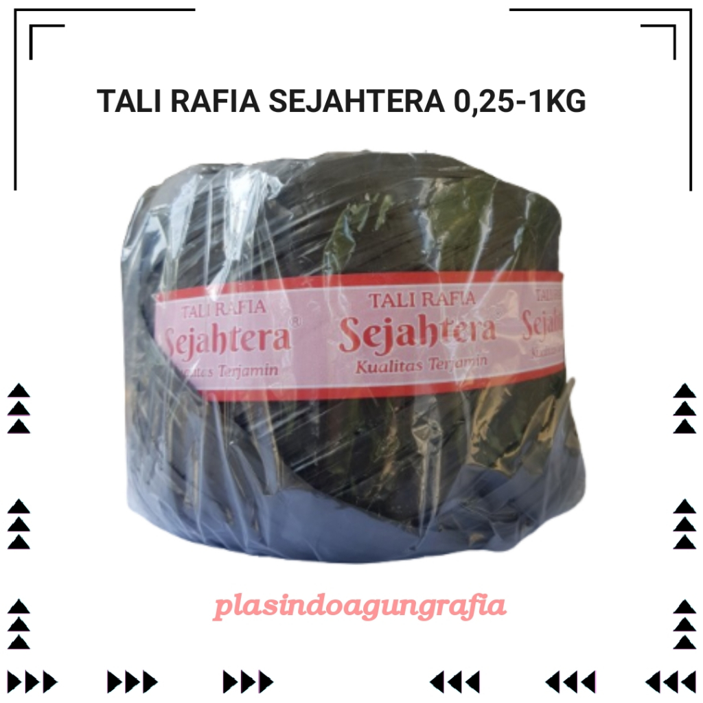 TALI RAFIA 1KG SEJAHTERA/TALI RAFIA HITAM MURAH HARGA PABRIK