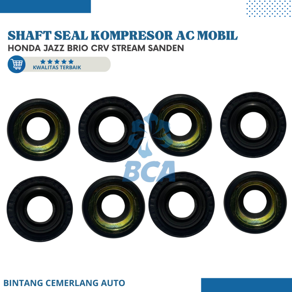 SHAFT SEAL KOMPRESOR COMPRESSOR AC Mobil Honda Jazz Brio CRV Stream Sanden