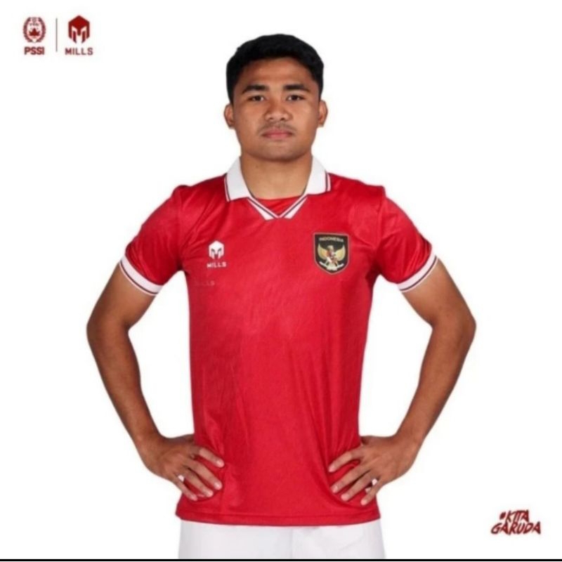 Jersey timnas home indonesia 2022-2023 Mills