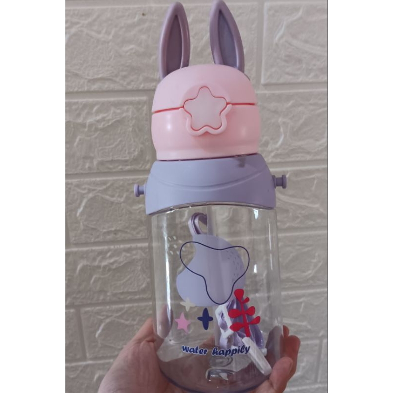 BOTOL MINUM ANAK LUCU BOTOL MINUM SELEMPANG LUCU RABBIT