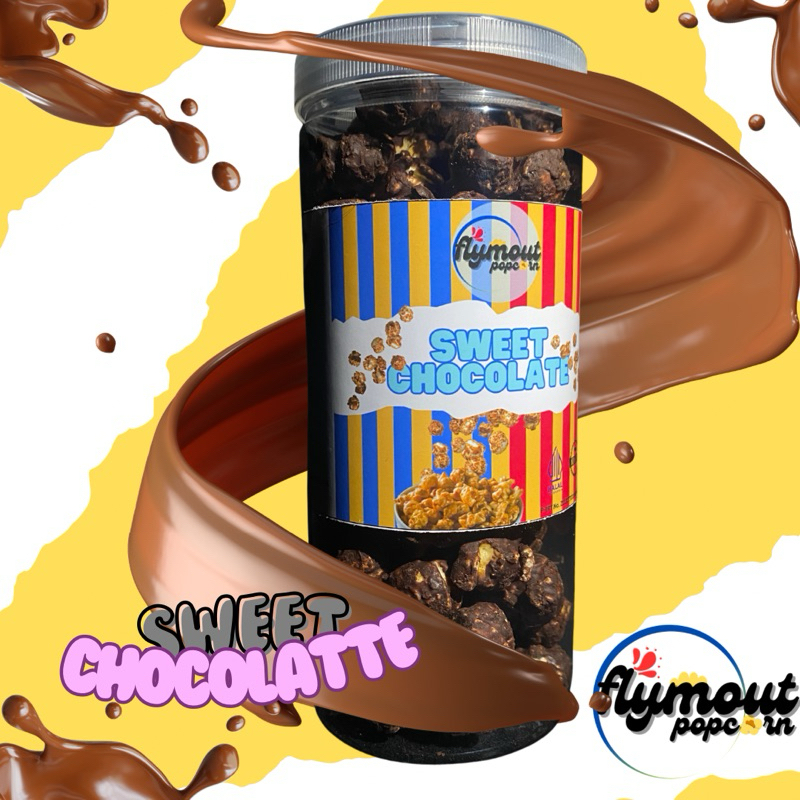 

Flymout Popcorn Sweet Chocolate/Gourmet Popcorn/Premium Popcorn/Snack Popcorn Large