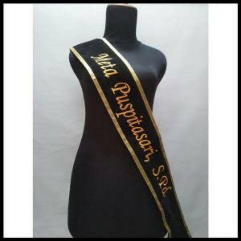 Selempang Wisuda Bordir Komputer 2 lapis PITA