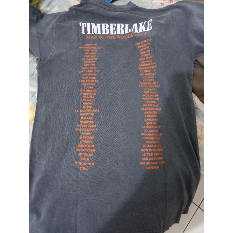 kaos Band Tour Timberlake Second Original(mFitL)