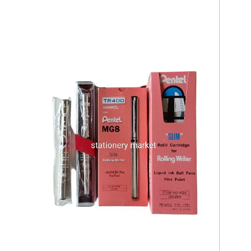 

Pulpen pentel TR400 / rolling writer MG8 barell slim / ballpoint pentel / sign pen