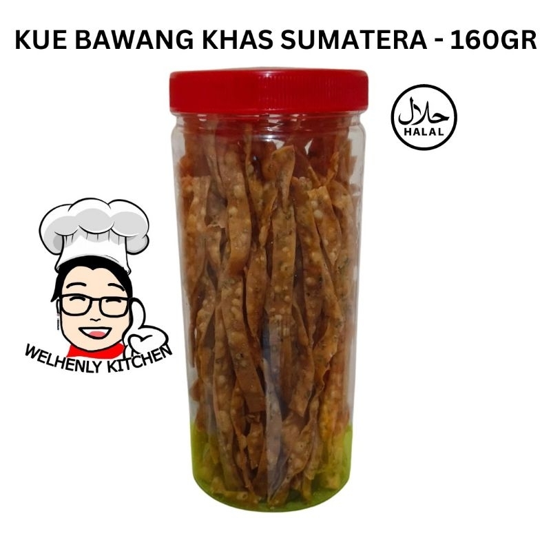 

Welhenly Kitchen - Kue Bawang PEDAS DAN ASIN 160gr / Keripik Bawang Pedas Net 160gr / Cemilan Pangsit Goreng / Kue Bawang Khas Sumatera Net 160 gram