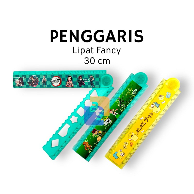 

Penggaris Lipat Fancy Karakter Cewek Cowok Panjang 30cm - 1 Pcs