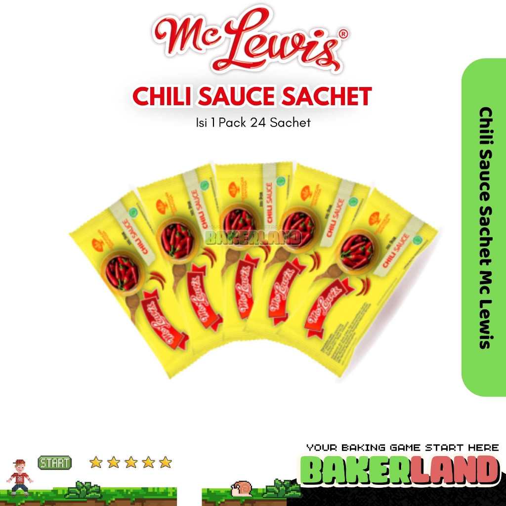 

Mc lewis Saus Sachet / Saus cabai Sachet / Saus Sachet Isi 25pcs