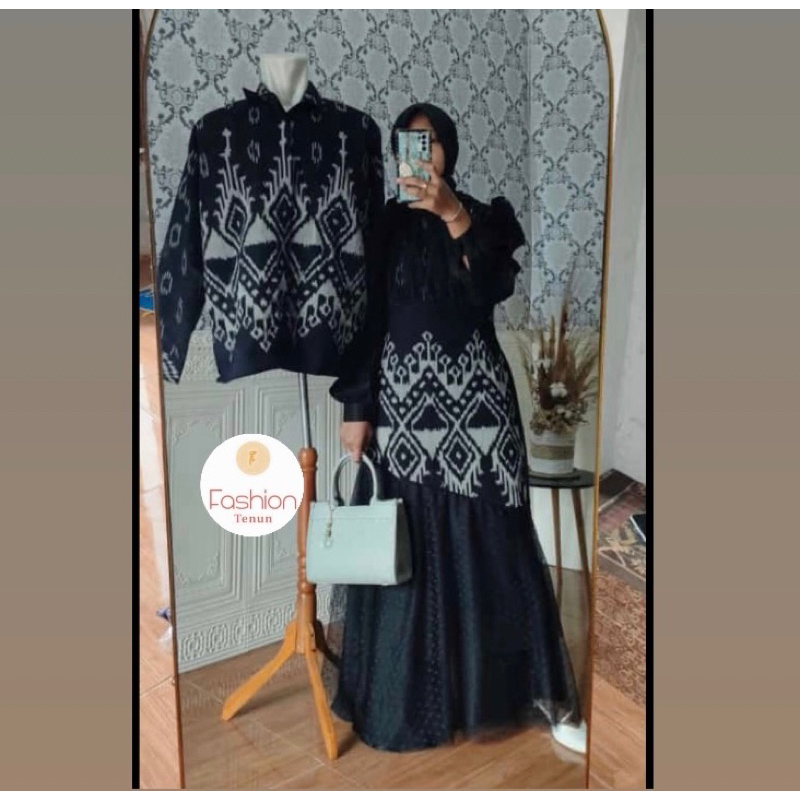 BAJU TENUN (CAMELIA FANCY COUPLE) / DRESS KONDANGAN / DRESS PESTA / DRESS DAN KEMEJA COUPLE / GAMIS 