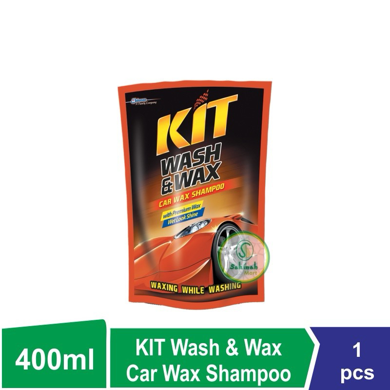 Kit Wash & Wax 400ml (Refil) kit sabun cuci mobil orange
