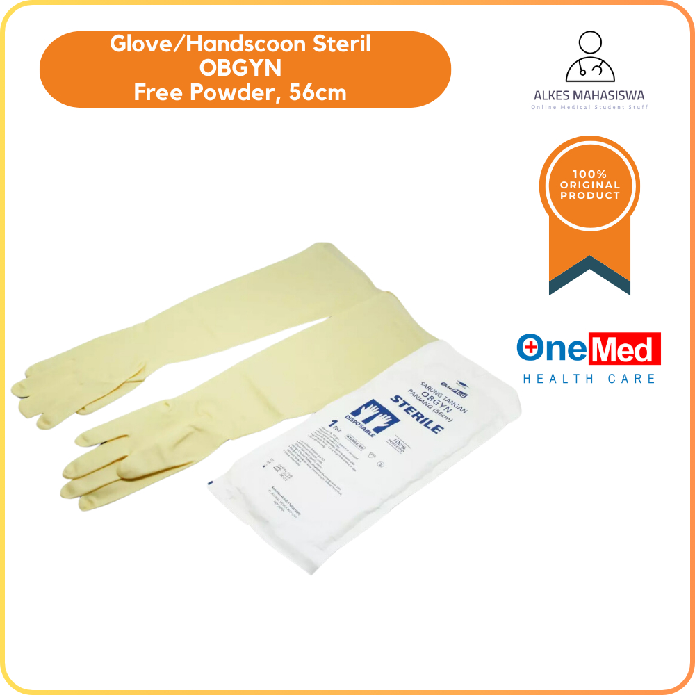 Glove Handscoon Sarung Tangan Steril Obgyn  Obgyn Sterile 56cm Onemed