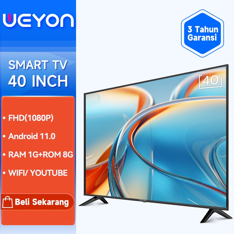 WEYON 40 Inch Smart TV Android 40 inch FHD Digital Televisi