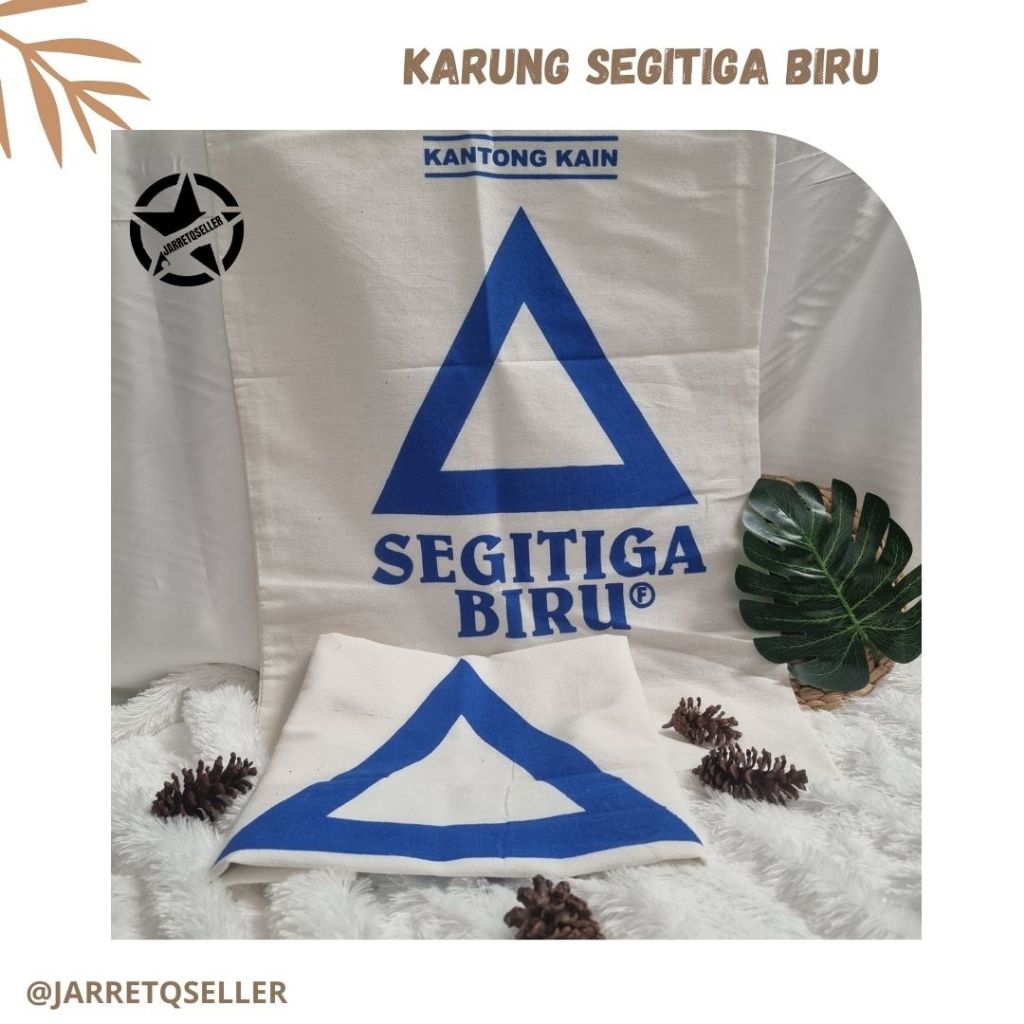 🆕 Karung Kain Segitiga Biru || Karung Gandum/Kandi Segitiga Biru Serbaguna || Karung Gandum || Kantu