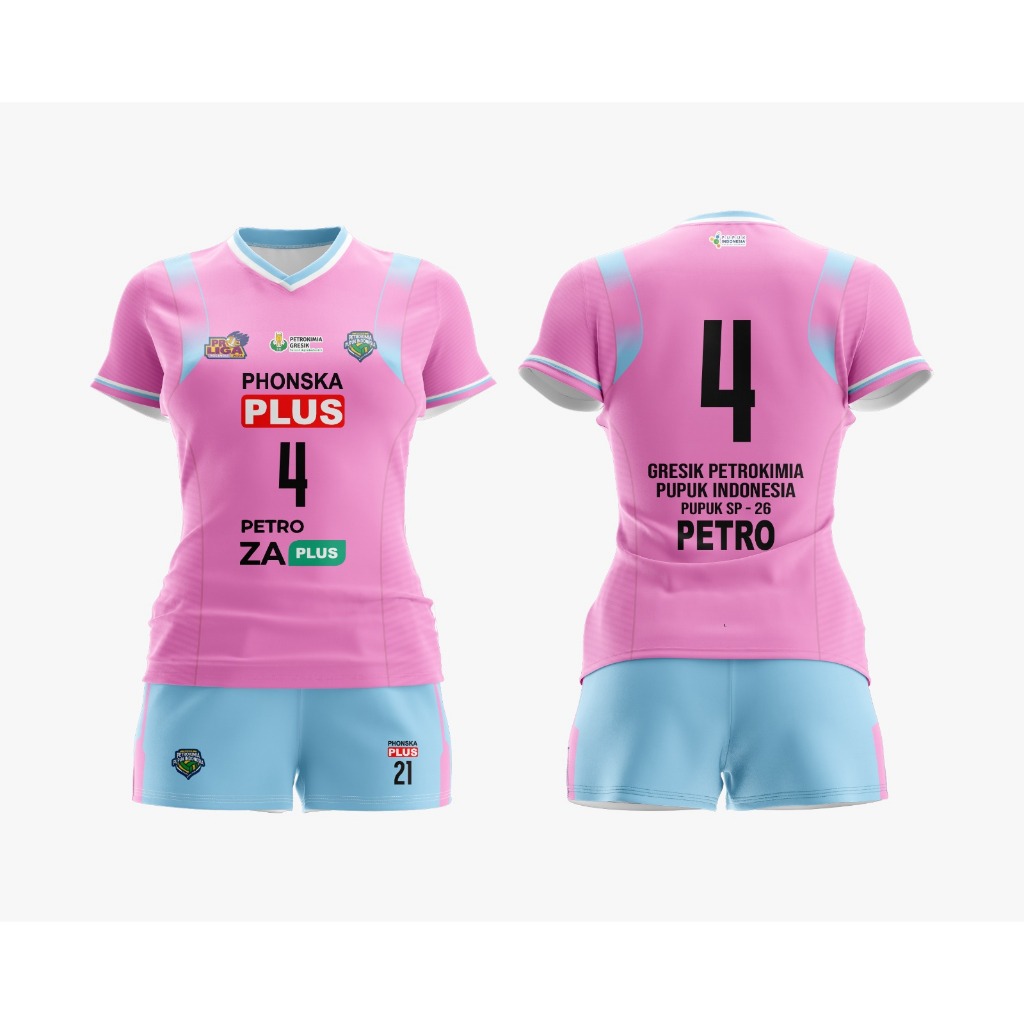 Jersey Voli Proliga Gresik Petrokimia