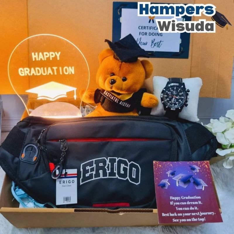 

Hampers Wisuda Tas Cowok / Kado Wisuda Cowok Waistbag ( WST )