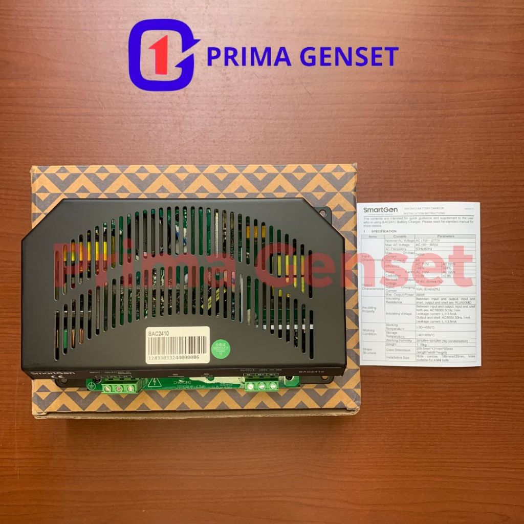 Smartgen Battery Charger Original BAC2410 24 Volt 10 Ampere / Charger Aki Genset Panel ATS AMF