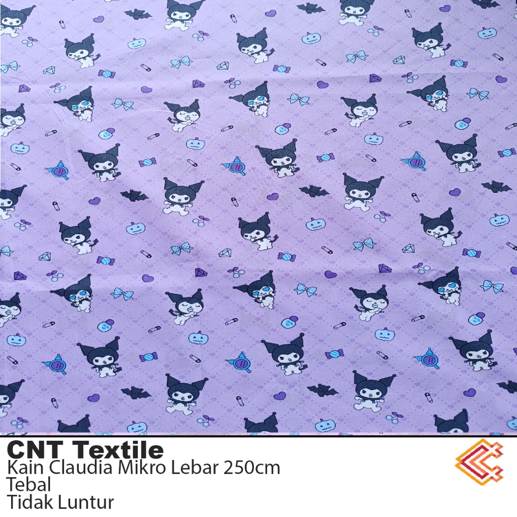 CNT Kain piyama 250 cm Meteran Polymicro Microtex Karakter 22