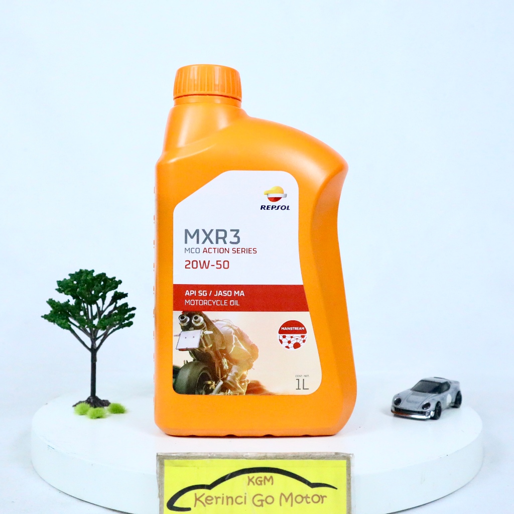 OLI REPSOL MXR3 20W-50 4T 1L API SG - OLI MOTOR REPSOL 20W50 4T