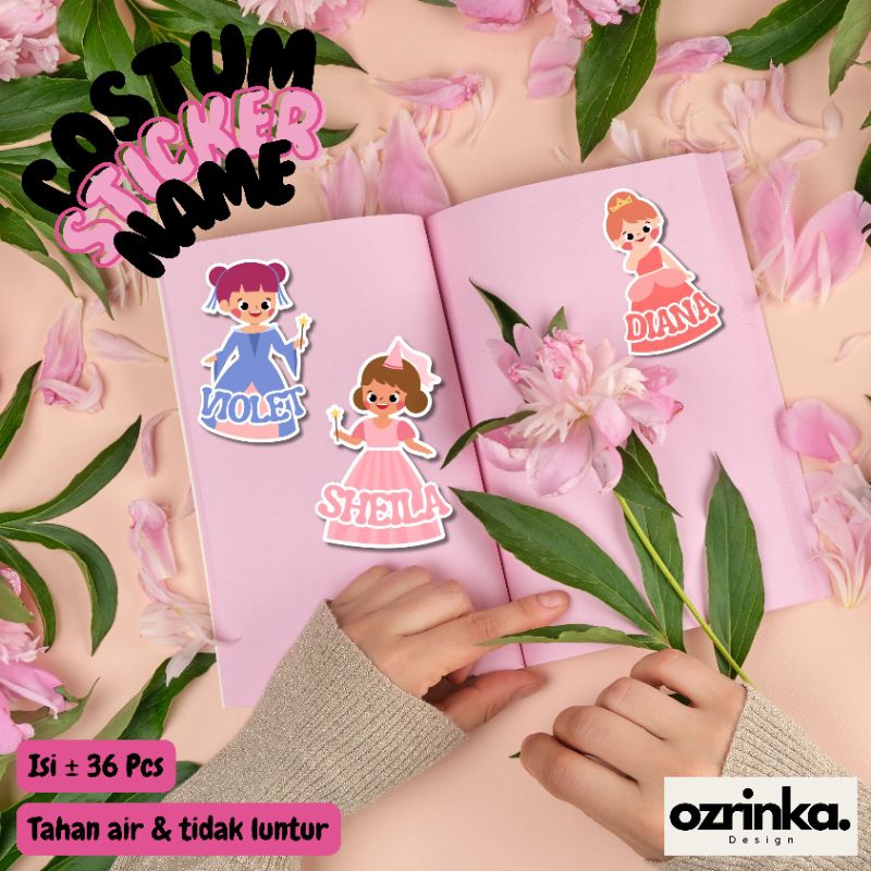 

Sticker Label Nama Anak | Princess Girl