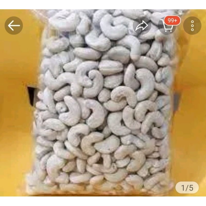 

kacang Mede kupas mentah 500 gram